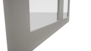 Fabuwood Galaxy Nickel DS GDW3642 Wall Glass Door, Detail View