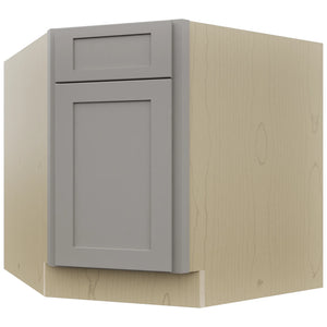 Fabuwood Galaxy Nickel DSB36 Base Corner Diagonal Sink Cabinet, Front View