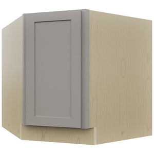Fabuwood Galaxy Nickel DSB36FD Base Corner Diagonal Sink Cabinet, Front View