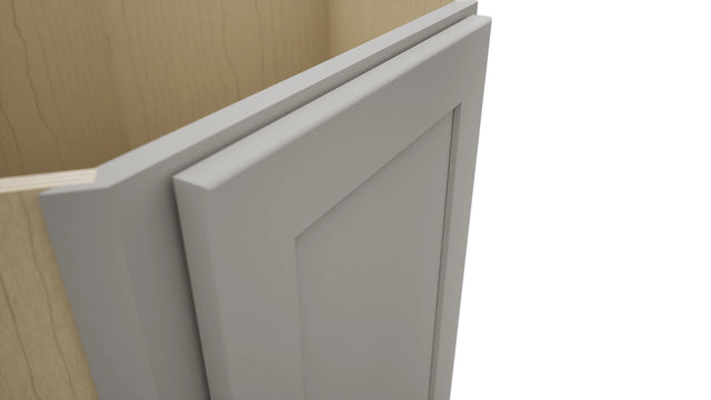 Fabuwood Galaxy Nickel DSB36FD Base Corner Diagonal Sink Cabinet, Detail View