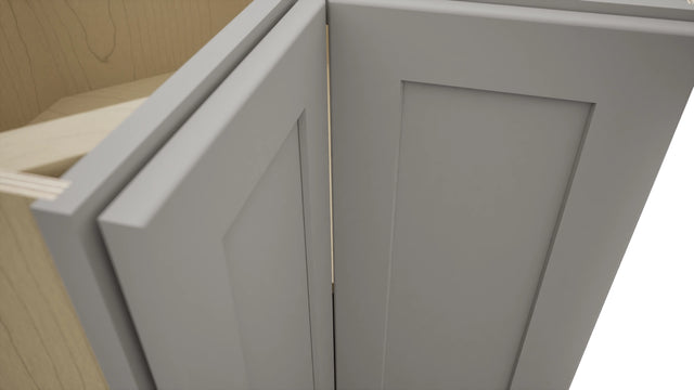 Fabuwood Galaxy Nickel ERB36 Base Corner Easy Reach Cabinet, Detail View