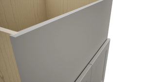 Fabuwood Galaxy Nickel FS30 Base Farm Sink Cabinet, Detail View