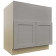Fabuwood Galaxy Nickel FS33 Base Farm Sink Cabinet, Front View