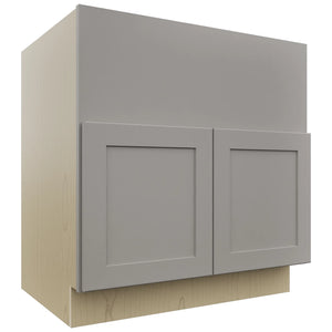 Fabuwood Galaxy Nickel FS33 Base Farm Sink Cabinet, Front View