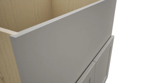 Fabuwood Galaxy Nickel FS33 Base Farm Sink Cabinet, Detail View