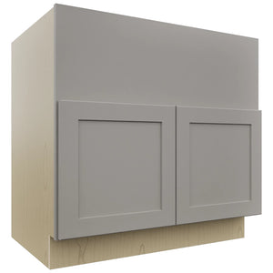 Fabuwood Galaxy Nickel FS36 Base Farm Sink Cabinet, Front View