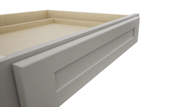 Fabuwood Galaxy Nickel KD30 Vanity Desk, Detail View
