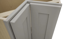 Fabuwood Galaxy Nickel LSB33 Base Corner Lazy Susan Cabinet, Detail View
