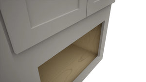 Fabuwood Galaxy Nickel MC303621 Wall Microwave Cabinet, Detail View