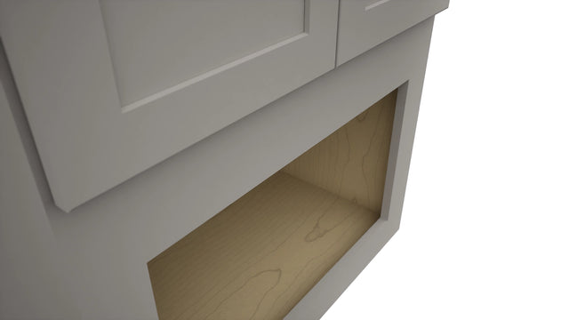 Fabuwood Galaxy Nickel MC303621 Wall Microwave Cabinet, Detail View