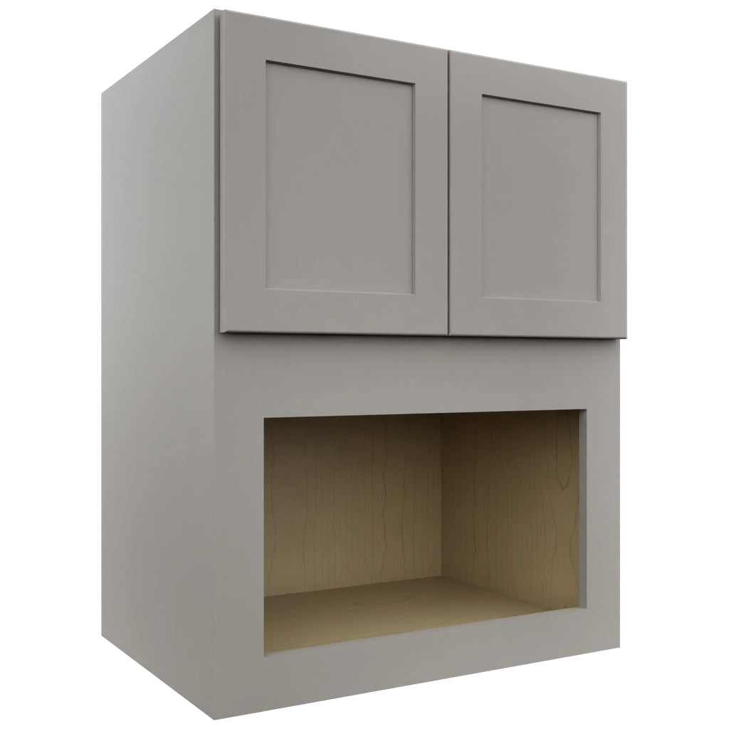 Fabuwood Galaxy Nickel MC303921 Wall Microwave Cabinet, Front View