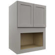 Fabuwood Galaxy Nickel MC304221 Wall Microwave Cabinet, Front View