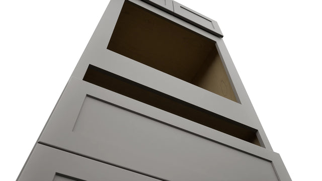 Fabuwood Galaxy Nickel OC3384C Tall Oven Cabinet Combo, Detail View