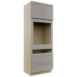 Fabuwood Galaxy Nickel OC3393C Tall Oven Cabinet Combo, Front View