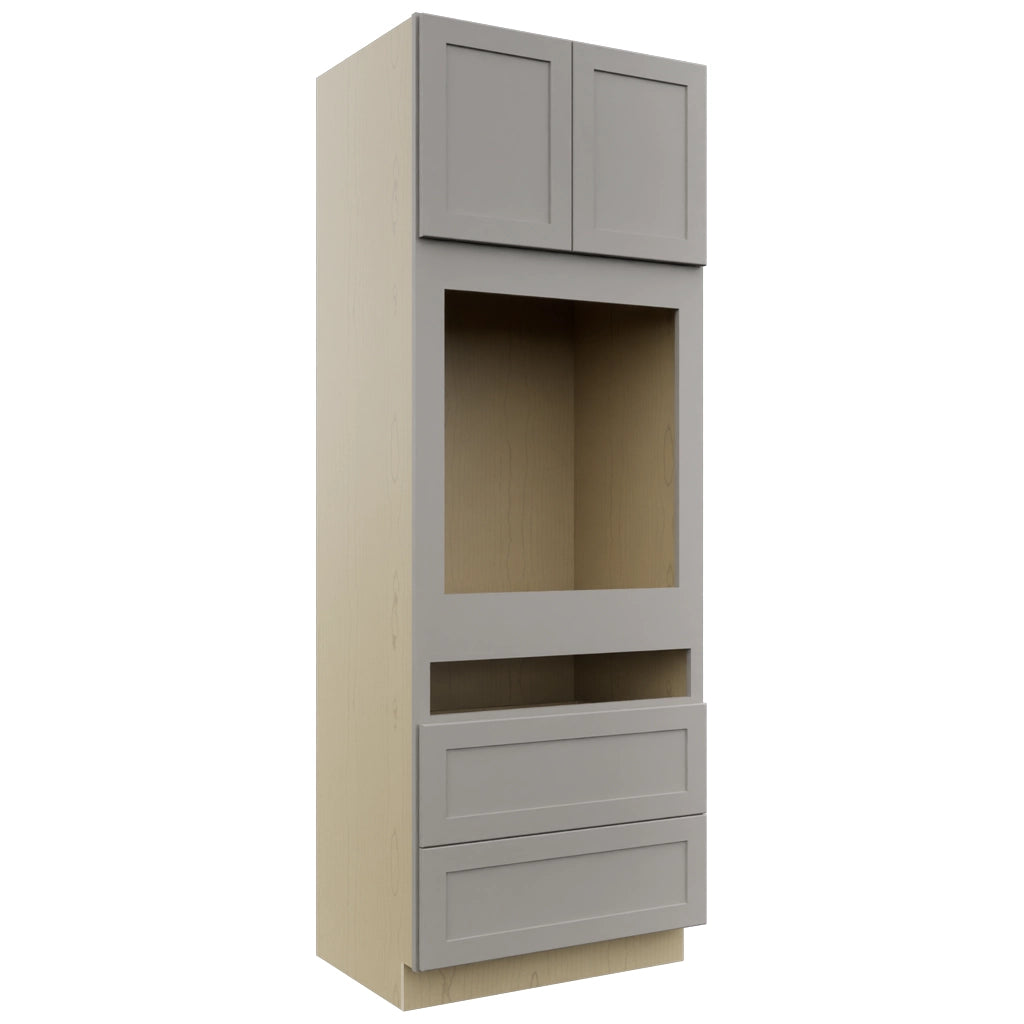 Fabuwood Galaxy Nickel OC3393C Tall Oven Cabinet Combo, Front View