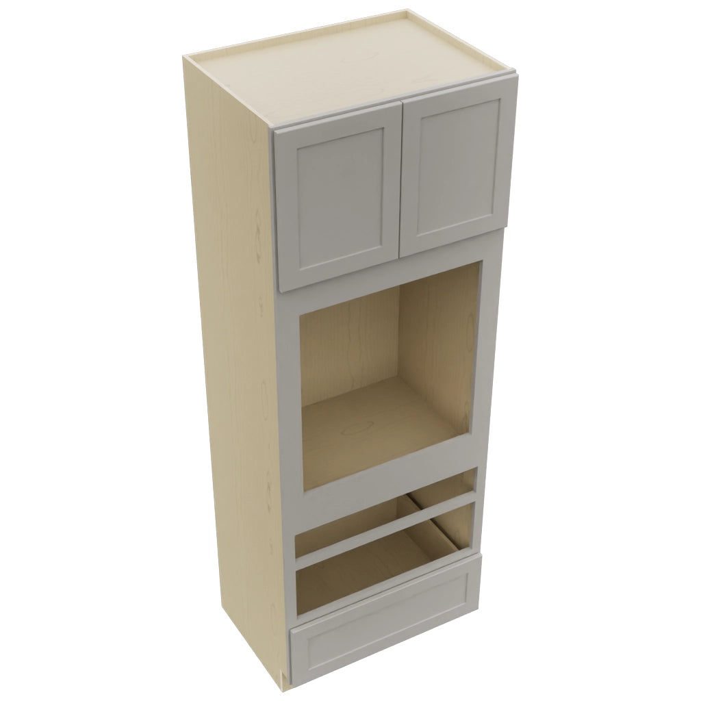 Fabuwood Galaxy Nickel OC3393D Tall Oven Cabinet Double, Top View