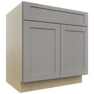 Fabuwood Galaxy Nickel SB33SDF Base Sink Cabinet, Front View