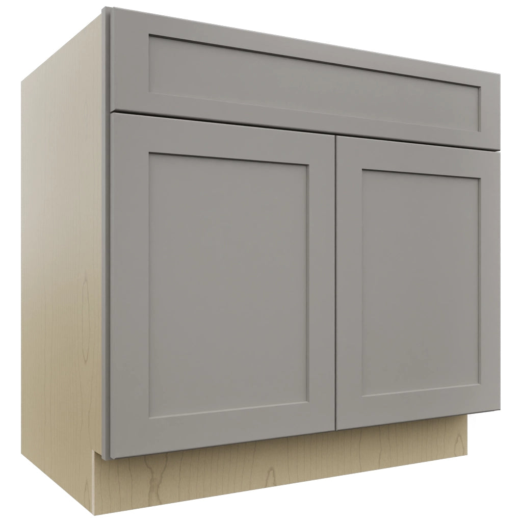 Fabuwood Galaxy Nickel SB36SDF Base Sink Cabinet, Front View