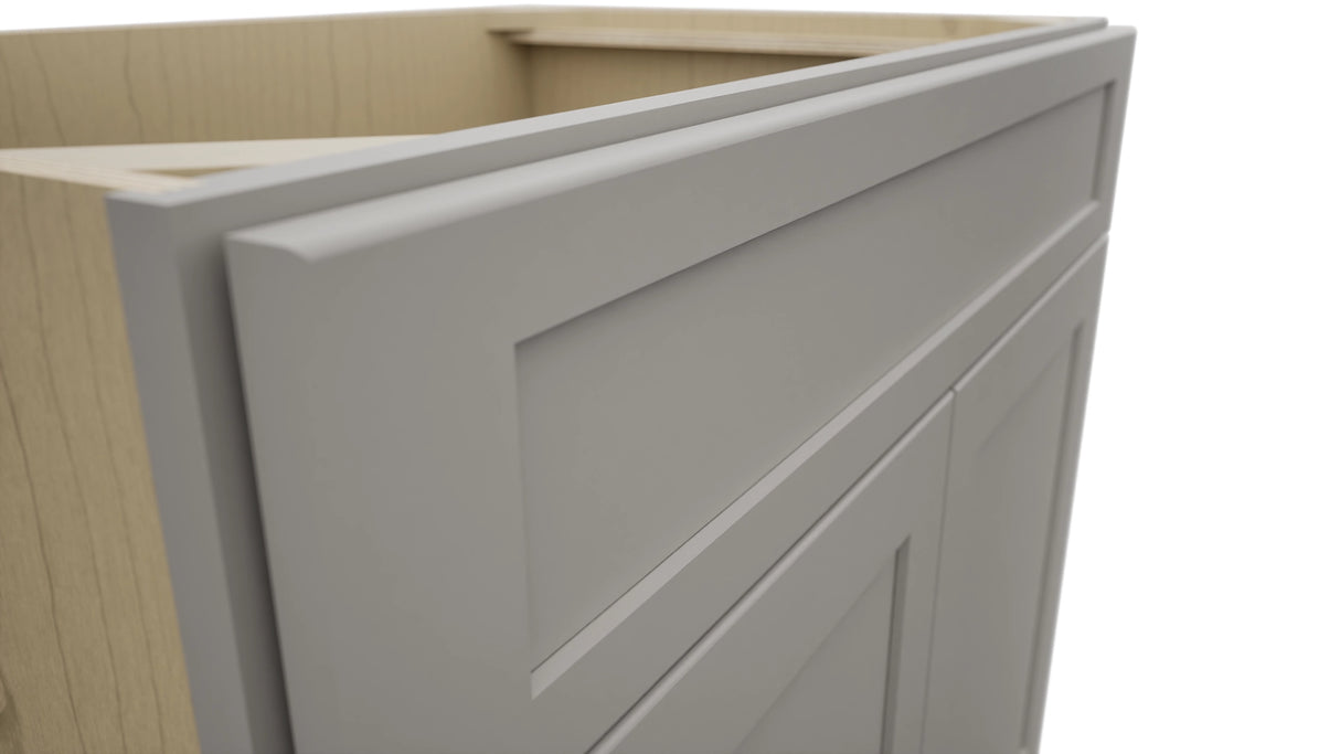 Fabuwood Galaxy Nickel SB36SDF Base Sink Cabinet, Detail View