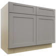 Fabuwood Galaxy Nickel SB42 Base Sink Cabinet, Front View
