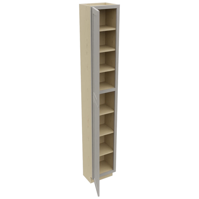Fabuwood Galaxy Nickel TP151296 Tall Pantry Cabinet, Open View