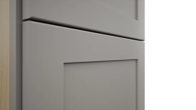 Fabuwood Galaxy Nickel TP181284 Tall Pantry Cabinet, Detail View