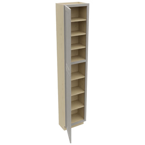 Fabuwood Galaxy Nickel TP181293 Tall Pantry Cabinet, Open View