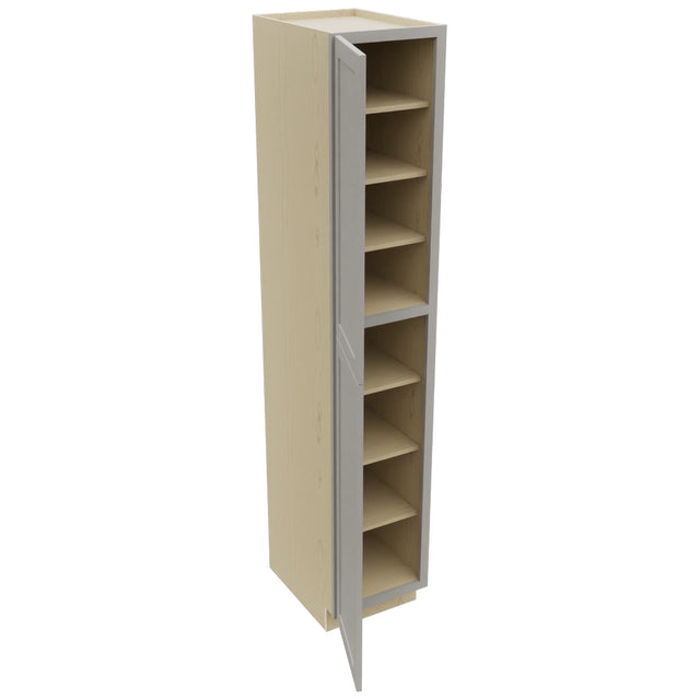 Fabuwood Galaxy Nickel TP182496 Tall Pantry Cabinet, Open View