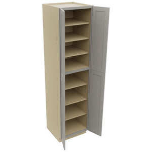Fabuwood Galaxy Nickel TP242496 Tall Pantry Cabinet, Open View