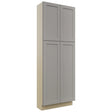 Fabuwood Galaxy Nickel TP301284 Tall Pantry Cabinet, Front View