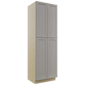 Fabuwood Galaxy Nickel TP302496 Tall Pantry Cabinet, Front View