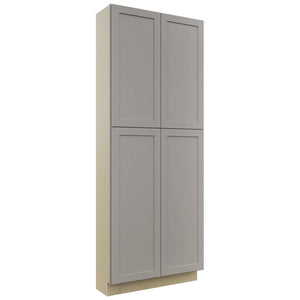 Fabuwood Galaxy Nickel TP361293 Tall Pantry Cabinet, Front View