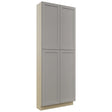 Fabuwood Galaxy Nickel TP361296 Tall Pantry Cabinet, Front View