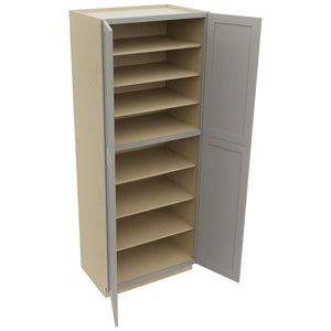 Fabuwood Galaxy Nickel TP362493 Tall Pantry Cabinet, Open View
