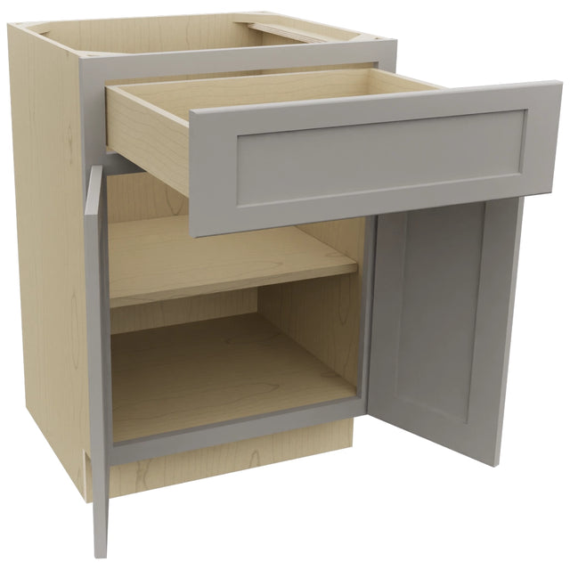 Fabuwood Galaxy Nickel VB24-34 Vanity Base Standard Cabinet, Open View