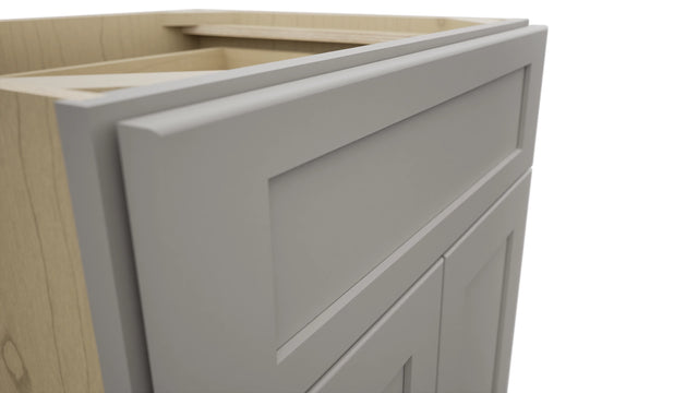 Fabuwood Galaxy Nickel VB24-34 Vanity Base Standard Cabinet, Detail View