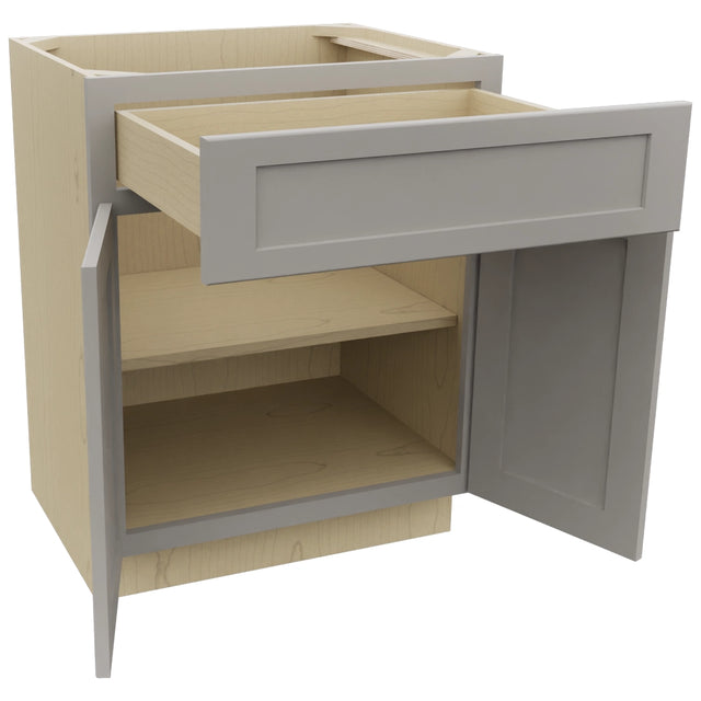 Fabuwood Galaxy Nickel VB27-34 Vanity Base Standard Cabinet, Open View