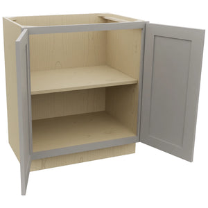 Fabuwood Galaxy Nickel VB30FD Vanity Base Full Height Cabinet, Open View