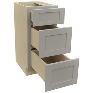 Fabuwood Galaxy Nickel VDB15-34 Vanity Drawer Cabinet, Open View