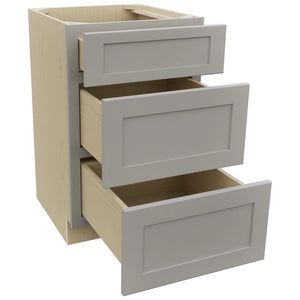 Fabuwood Galaxy Nickel VDB21-34 Vanity Drawer Cabinet, Open View