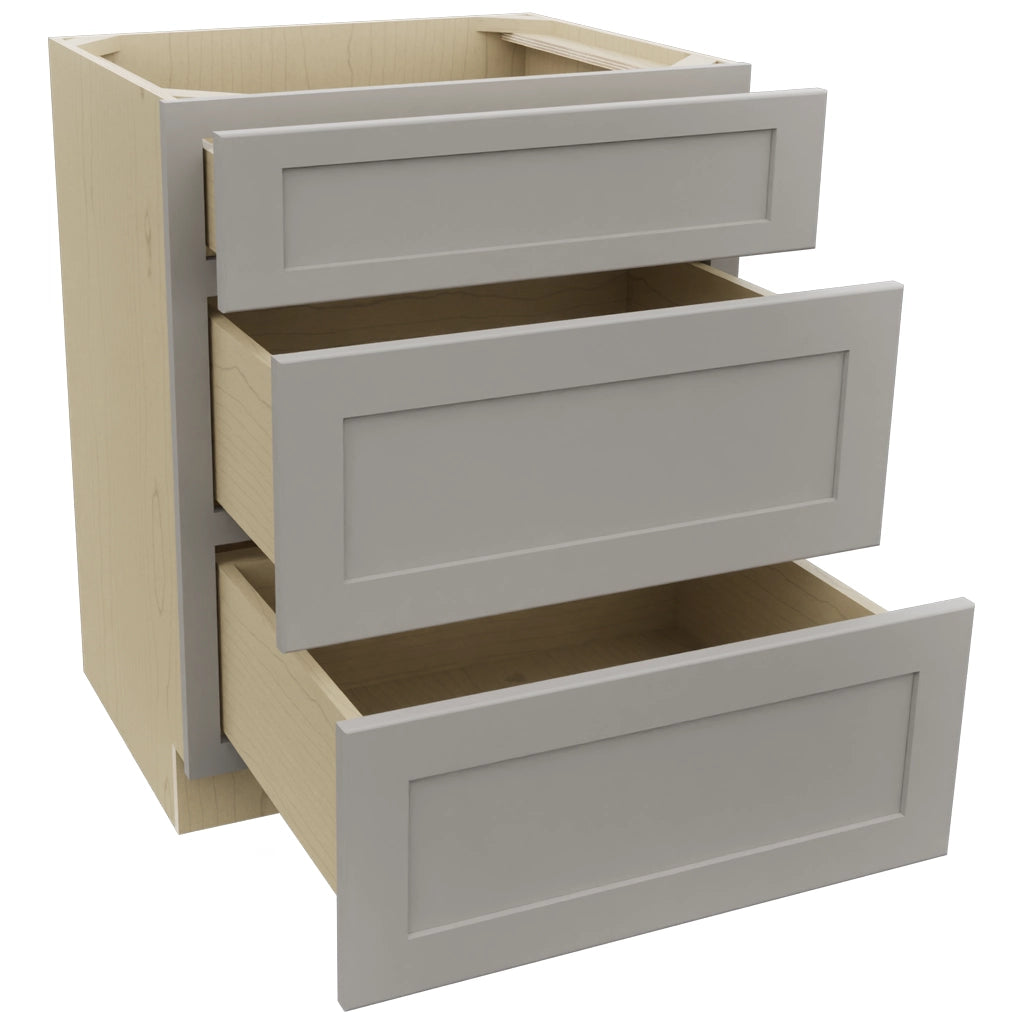 Fabuwood Galaxy Nickel VDB27-34 Vanity Drawer Cabinet, Open View