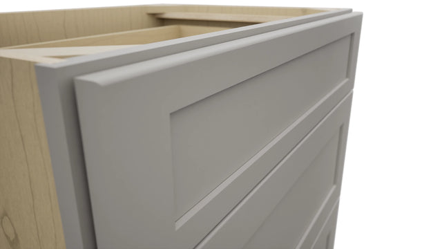 Fabuwood Galaxy Nickel VDB30-34 Vanity Drawer Cabinet, Detail View
