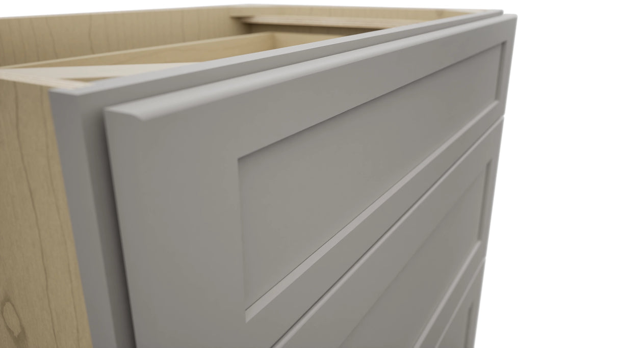 Fabuwood Galaxy Nickel VDB33-34 Vanity Drawer Cabinet, Detail View