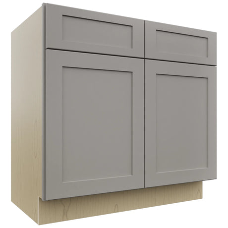 Fabuwood Galaxy Nickel VSB36-34 Vanity Sink Cabinet, Front View