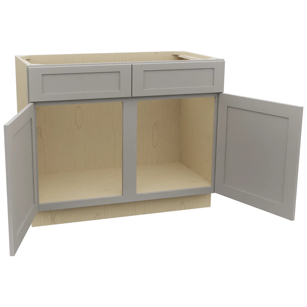 Fabuwood Galaxy Nickel VSB42-34 Vanity Sink Cabinet, Open View