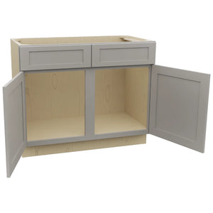 Fabuwood Galaxy Nickel VSB42-34 Vanity Sink Cabinet, Open View