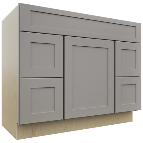 Fabuwood Galaxy Nickel VSD30DL Vanity Combo Cabinet, Front View