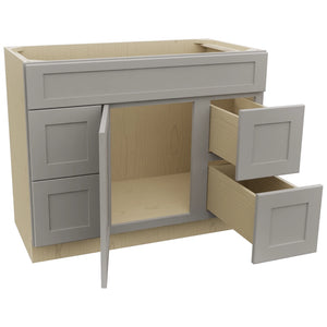 Fabuwood Galaxy Nickel VSD30DL Vanity Combo Cabinet, Open View
