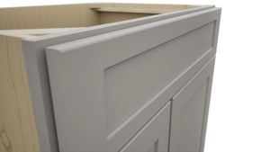 Fabuwood Galaxy Nickel VSD36DL Vanity Combo Cabinet, Detail View