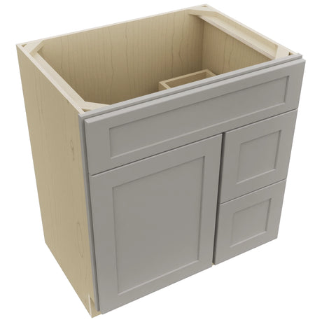 Fabuwood Galaxy Nickel VSD36DR Vanity Combo Cabinet, Top View